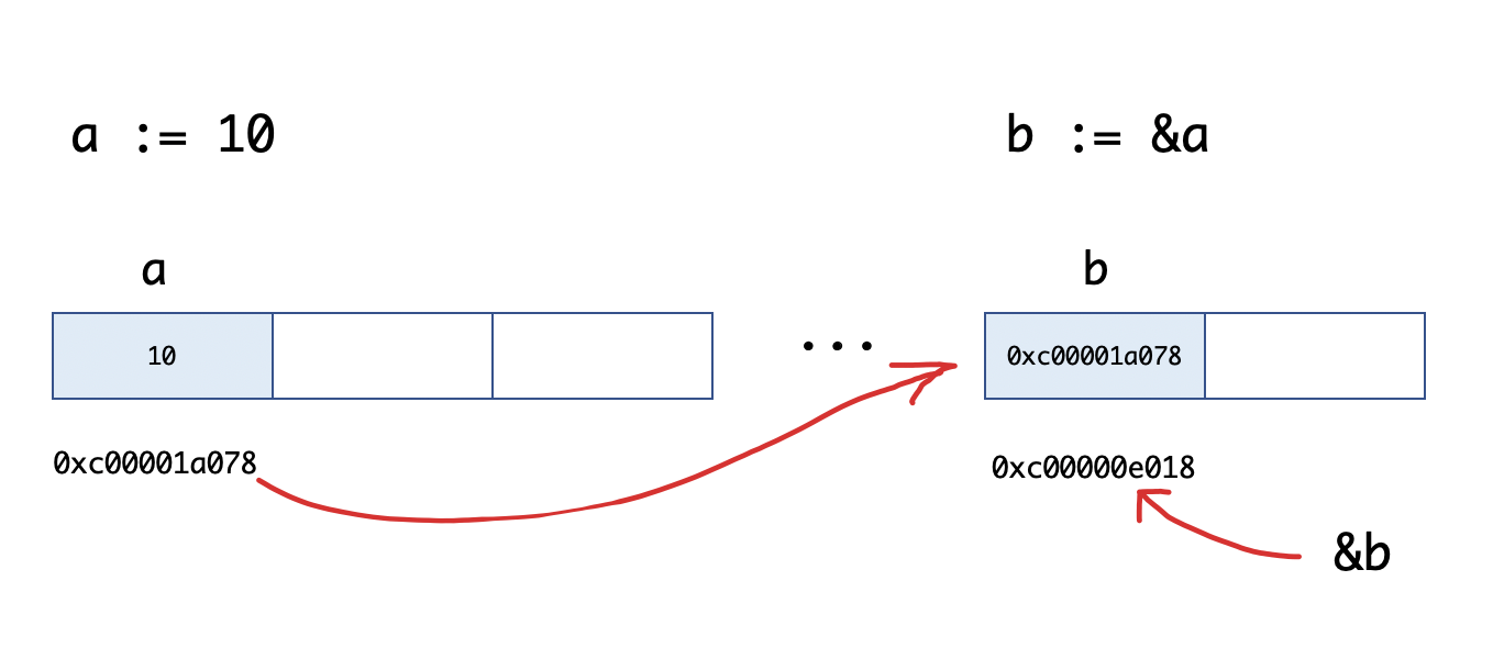 Take variable address shown